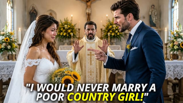 “I Would Never Marry a Poor Country Girl,” the Groom Shouted... Not Knowing Who Her Father Was.
